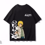 T-shirt noir Minato Namikaze kunaï - Collection Naruto AnimeDream