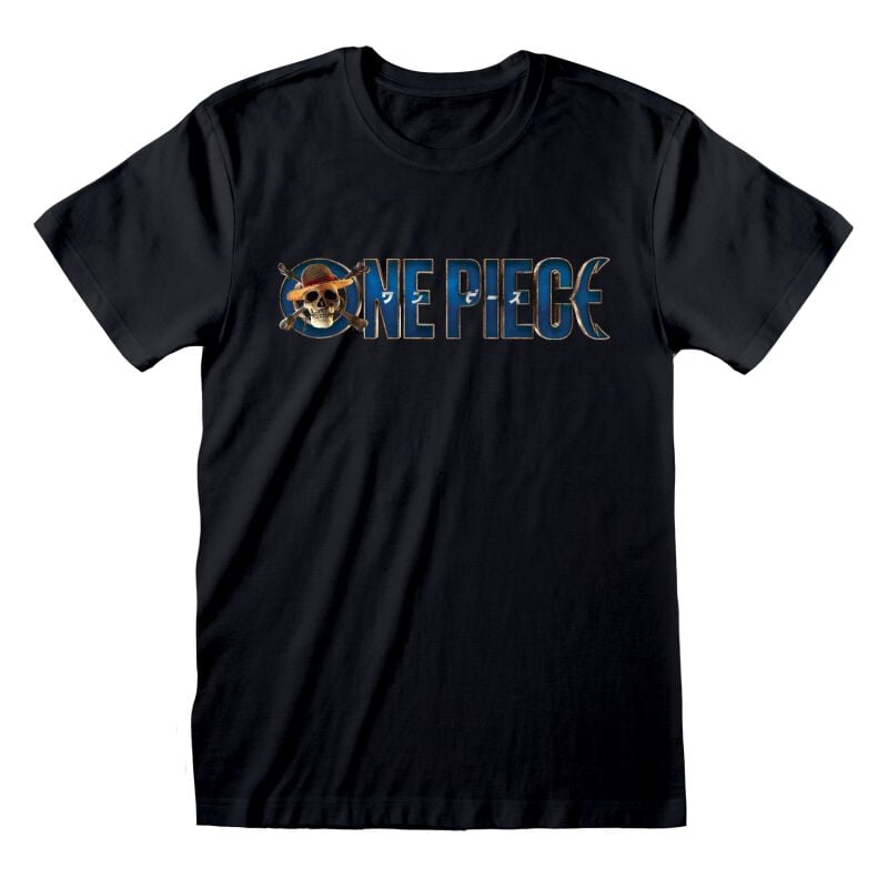 T-shirt noir One Piece Logo pour homme