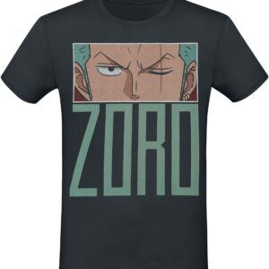 T-Shirt Noir Zoro - One Piece - Vue principale