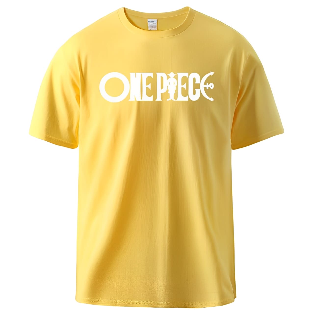 T-shirt One Piece coloris bleu porté - vue 3