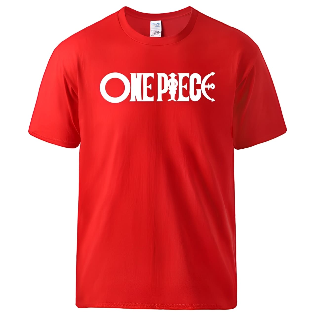 T-shirt One Piece coloris bleu porté - vue 4