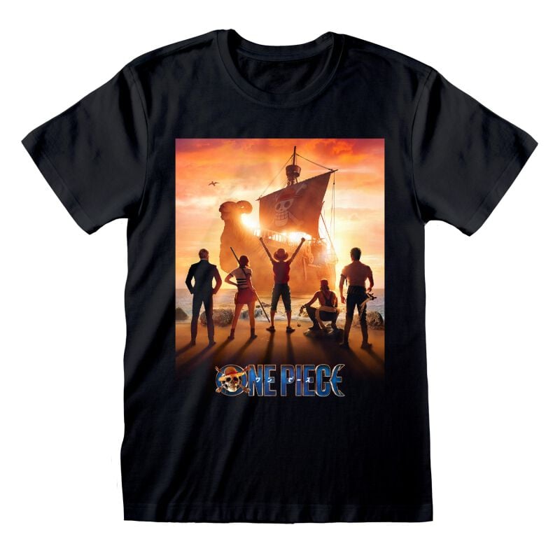 T-Shirt One Piece Key Art Noir face