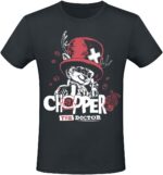 T-Shirt One Piece Tony Tony Chopper The Doctor noir