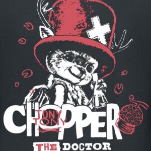 T-Shirt One Piece Tony Tony Chopper The Doctor noir - vue 2