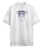 T-shirt oversize blanc Freezer Dragon Ball Z vue de face et dos
