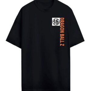 T-shirt oversize noir Son Goku Dragon Ball Z vue de face