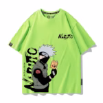 T-shirt vert Kakashi Hatake lisant son livre - AnimeDream