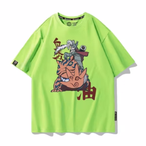 T-shirt vert Naruto Jiraya et Gamabunta - AnimeDream