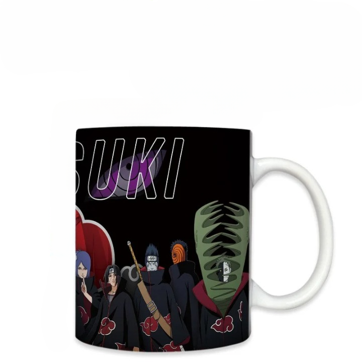 Tasse Naruto Akatsuki en céramique avec motif de l'organisation