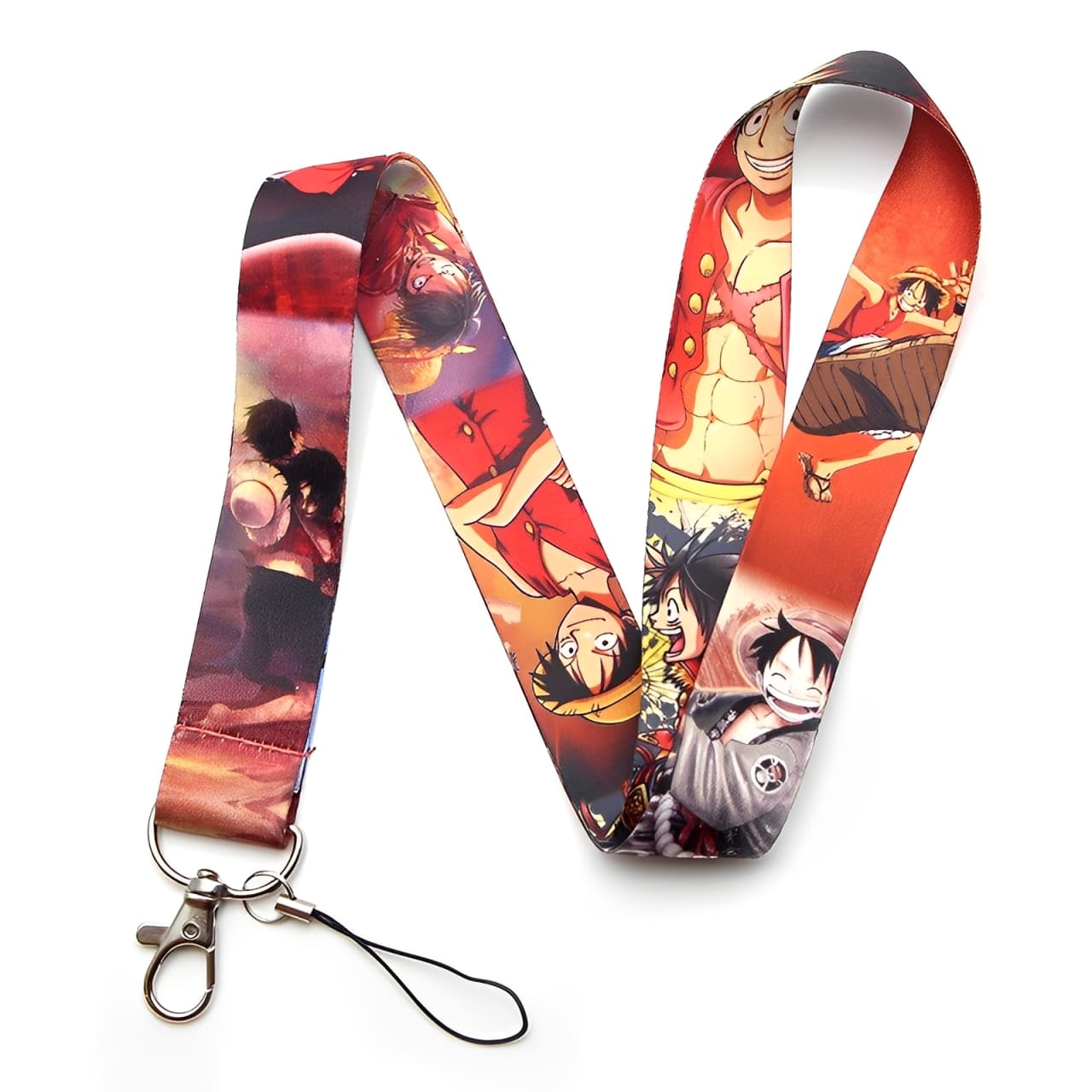 Tour de cou One Piece Monkey D. Luffy avec impression recto-verso - vue 2