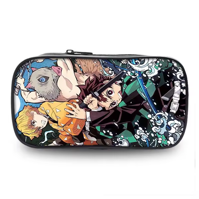 Trousse à crayons Demon Slayer motif épée et katana