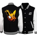 Veste Kurama Naruto aux couleurs du démon renard