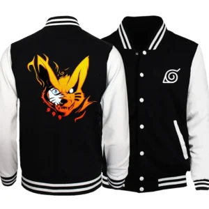 Veste Kurama Naruto aux couleurs du démon renard