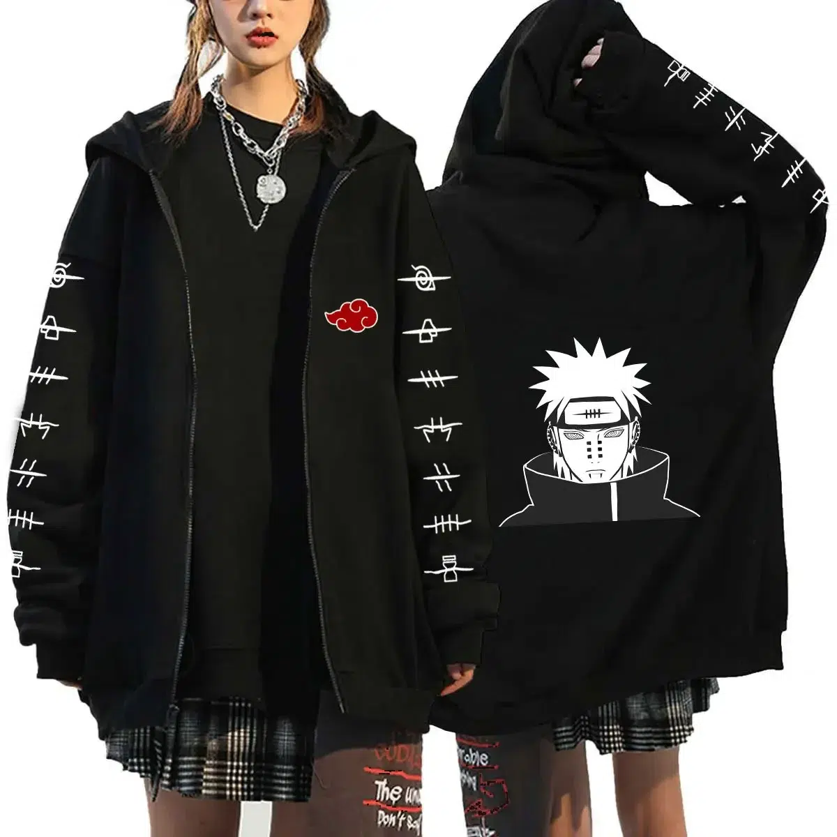 Veste Naruto Pain Rikudo en flanelle douce