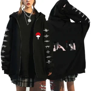 Veste Naruto Sasuke Uchiha pour fan de manga